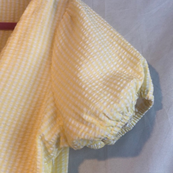 Forever 21 Yellow and White Cut Out Dress XL - Picture 8 of 9